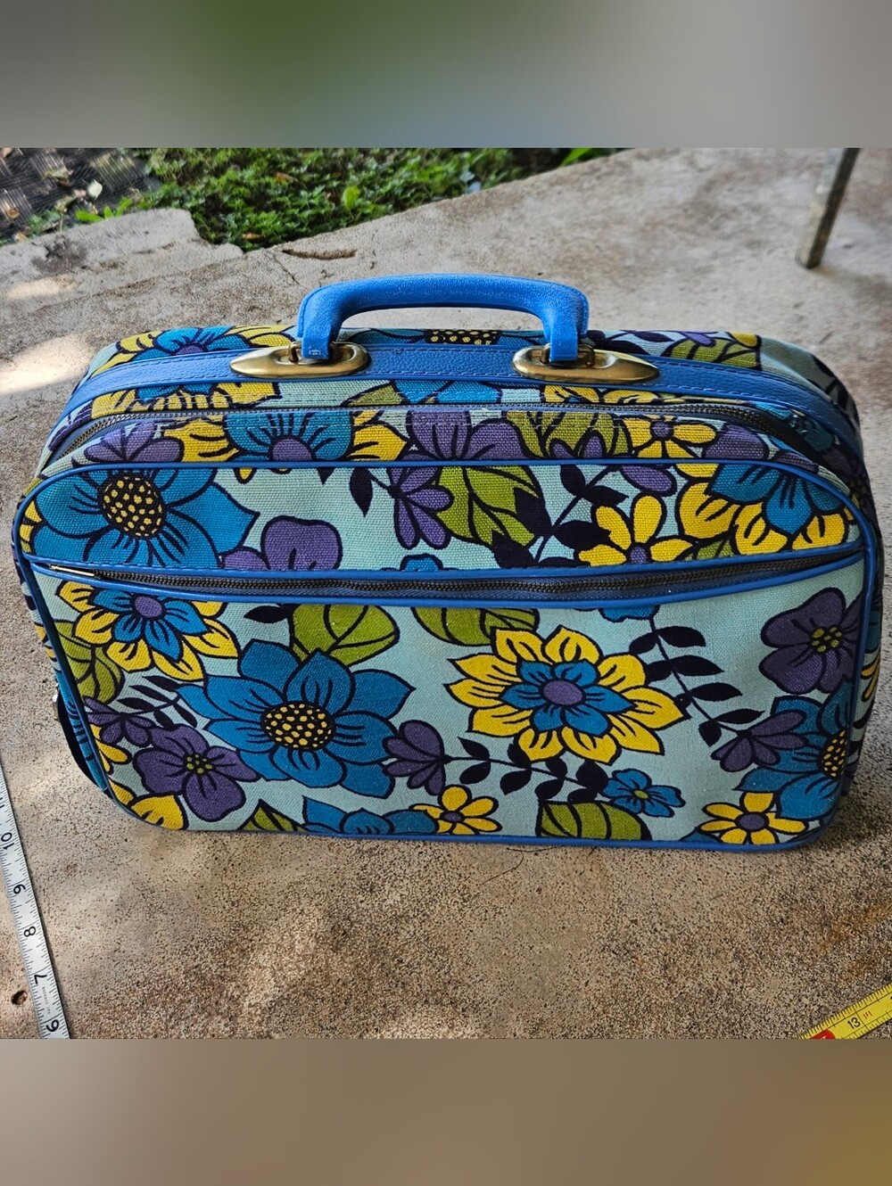 Vintage Floral Suitcase JAPAN